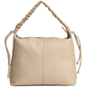 ladies large cream leather shoulder bag