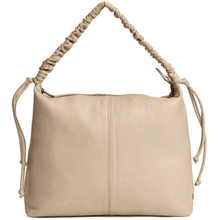 ladies large cream leather shoulder bag