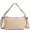 ladies small cream leather shoulder bag