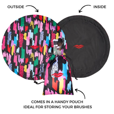 Donna May Drawstring Makeup Bag - 90s Abstract