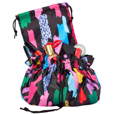 Donna May Drawstring Makeup Bag - 90s Abstract