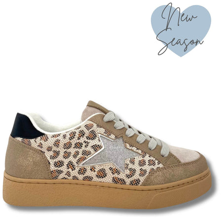 Drilleys Fifty Nine Elevated Sole Sneakers - Cheetah