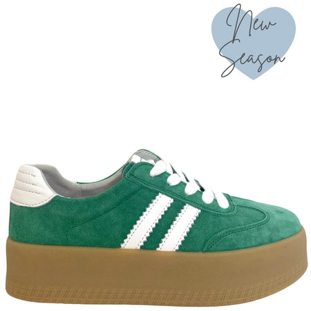 Drilleys Seventy Eight Elevated Sole Sneakers - Green