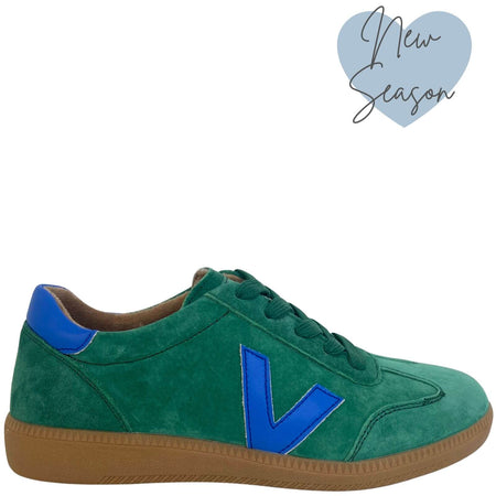 Drilleys Seventy Slim Sole Sneakers - Green Blue