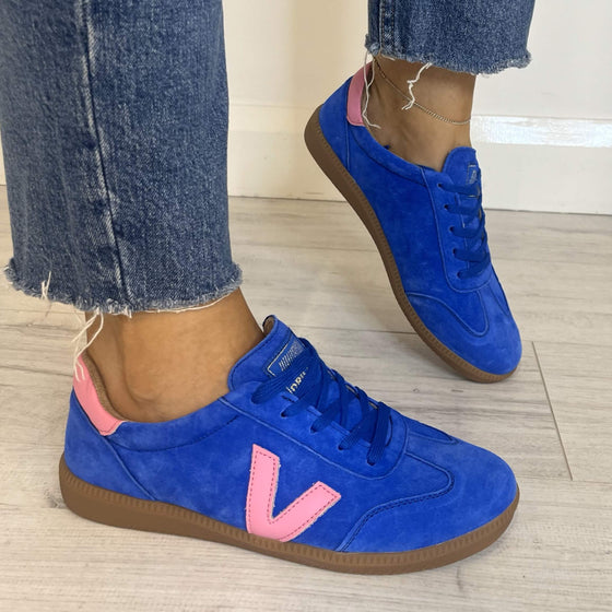 Drilleys Seventy Slim Sole Sneakers - Blue Pink