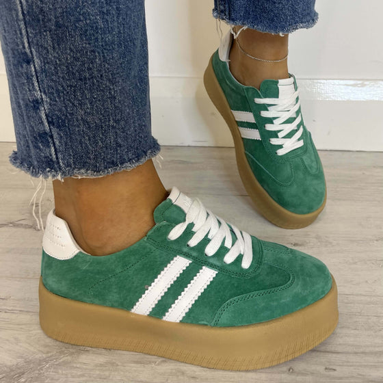 Drilleys Seventy Eight Elevated Sole Sneakers - Green