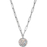 dyrberg-kern-amara-silver-oval-link-round-disc-necklace