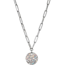 dyrberg-kern-amara-silver-oval-link-round-disc-necklace