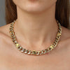 Dyrberg Kern Angelina Gold Chunky Curb Chain Necklace - Golden
