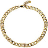 Dyrberg Kern Angelina Gold Chunky Curb Chain Necklace - Golden