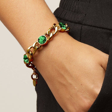 dyrberg-kern-ariane-gold-curb-chain-bracelet-emerald-green.jpg