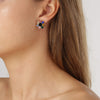 Dyrberg Kern Aude Gold Stud Earrings - Rainbow