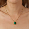 Dyrberg Kern Barga Gold Necklace - Green