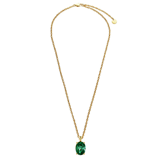 Dyrberg Kern Barga Gold Necklace - Green