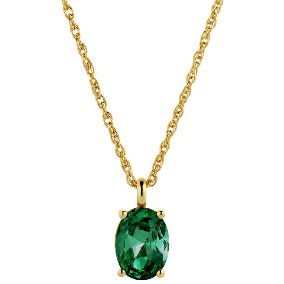 Dyrberg Kern Barga Gold Necklace - Green