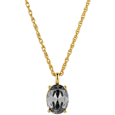 Dyrberg Kern Barga Gold Necklace - Grey