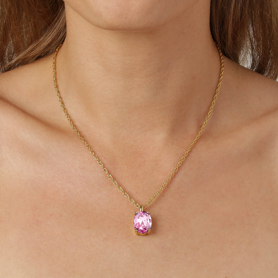 Dyrberg Kern Barga Gold Necklace - Light Rose