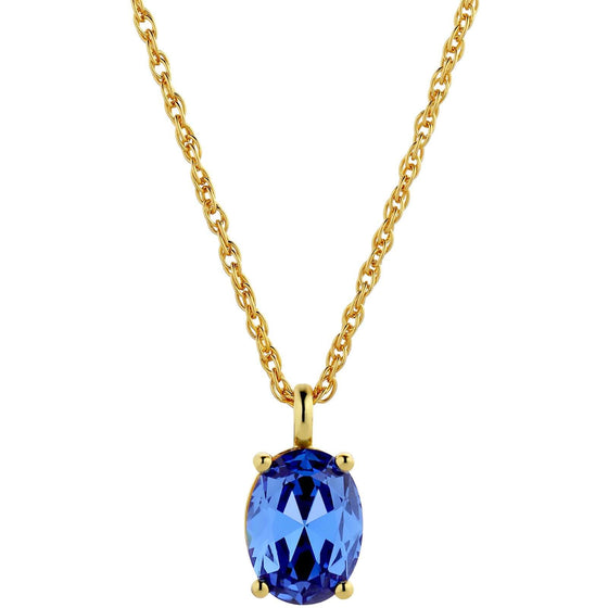 Dyrberg Kern Barga Gold Necklace - Sapphire