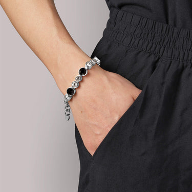 Dyrberg Kern Calice Silver Bracelet - Black