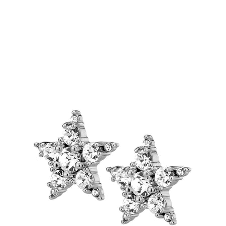 Dyrberg Kern Cana Silver Stud Earrings - Clear Crystal