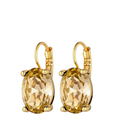 Dyrberg Kern Chantal Gold French Hook Earrings - Golden