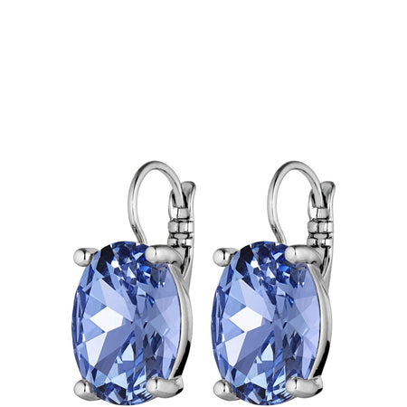 Dyrberg Kern Chantal Silver French Hook Earrings - Light Blue