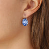 Dyrberg Kern Chantal Silver French Hook Earrings - Light Blue