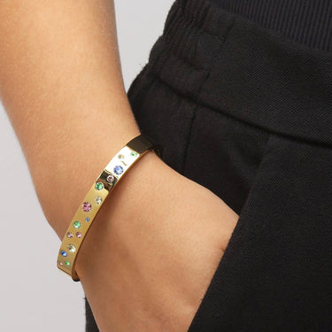 Dyrberg Kern Clare Gold Bangle - Pastel Multi