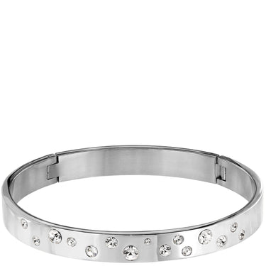 Dyrberg Kern Clare Silver Bangle - Crystal