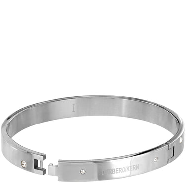 Dyrberg Kern Clare Silver Bangle - Crystal