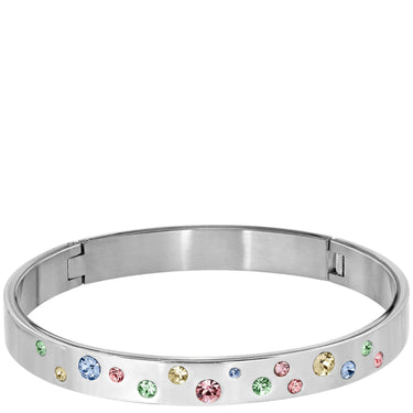 Dyrberg Kern Clare Silver Bangle - Pastel Multi