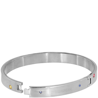 Dyrberg Kern Clare Silver Bangle - Pastel Multi