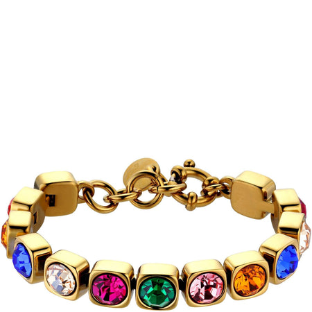 Dyrberg Kern Conian Gold Bracelet - Rainbow