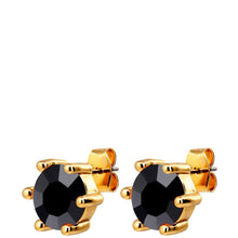 dyrberg-kern-craze-gold-stud-earrings-black