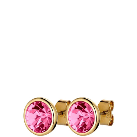 Dyrberg Kern Dia Gold Classic Stud Earrings - Rose