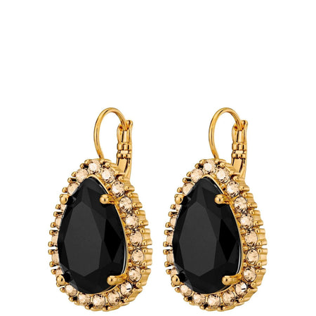 Dyrberg Kern Fiora Gold Earrings - Black/Golden