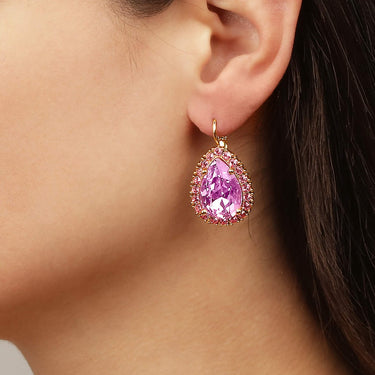 Dyrberg Kern Fiora Gold Earrings - Light Rose