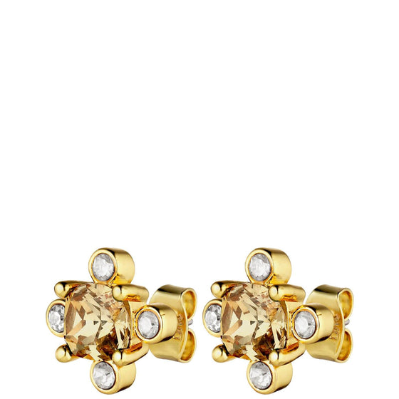 Dyrberg Kern Gigi Gold Stud Earrings - Golden