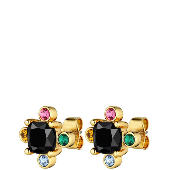 Dyrberg Kern Gigi Gold Stud Earrings - Rainbow