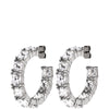 Dyrberg Kern Gretia Silver Earrings - Clear