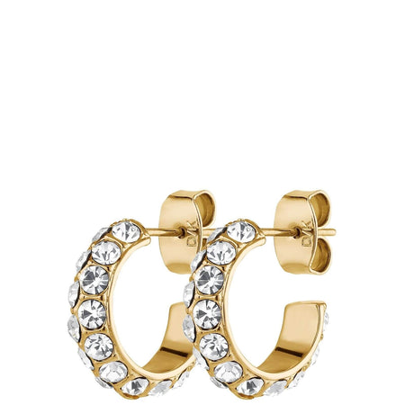 Dyrberg Kern Heidi Gold Earrings - Clear Crystal