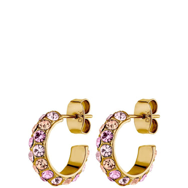 Dyrberg Kern Heidi Gold Earrings - Light Rose
