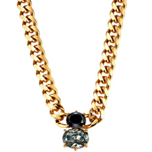 dyrberg-kern-holl-gold-oval-link-necklace-black-grey