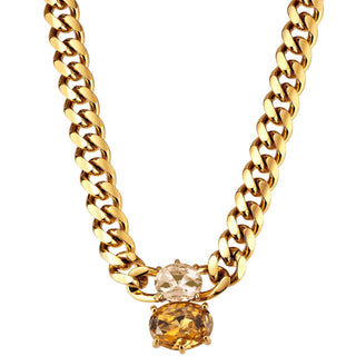dyrberg-kern-holl-gold-oval-link-necklace-golden