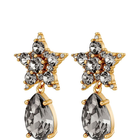 Dyrberg Kern Hydra Gold Earrings - Grey