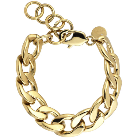 Dyrberg Kern Jazz Gold Curb Chain Bracelet