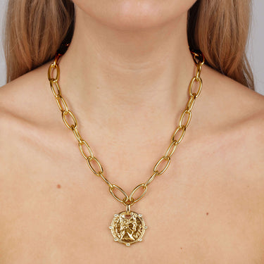 Dyrberg Kern Jenni Gold Oval Link Necklace