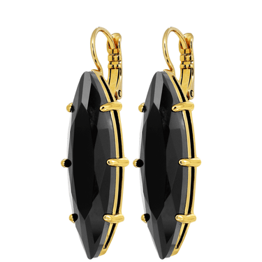 dyrberg-kern-kalay-gold-long-drop-earrings-black