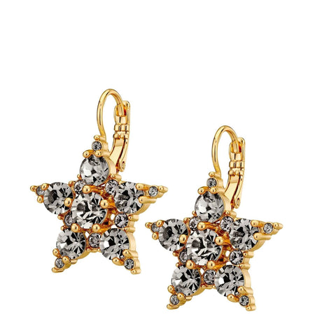 Dyrberg Kern Libra Gold Drop Earrings - Grey