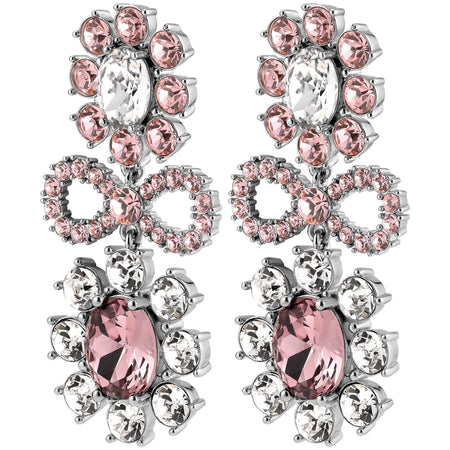 Dyrberg Kern Lillian Silver Earrings - Pale Pink
